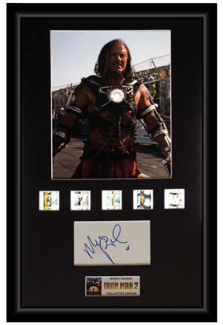 Iron Man 2 (2010) - Mickey Rourke Autographed Film Cell Display
