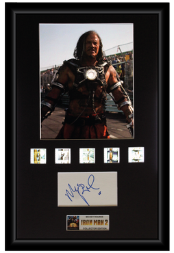 Iron Man 2 (2010) - Mickey Rourke Autographed Film Cell Display