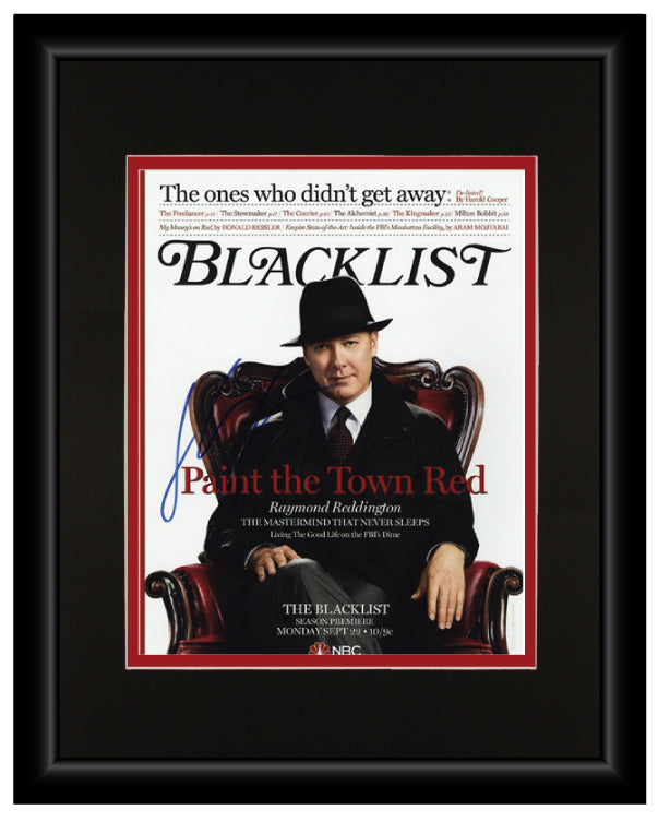 James Spader (Raymond "Red" Reddington) - Blacklist - 11x14 Autographed Display