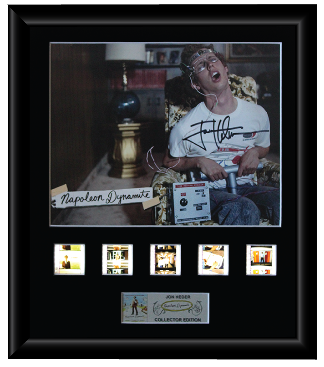Napoleon Dynamite (Jon Heder) Autographed Film Cell Display (1)