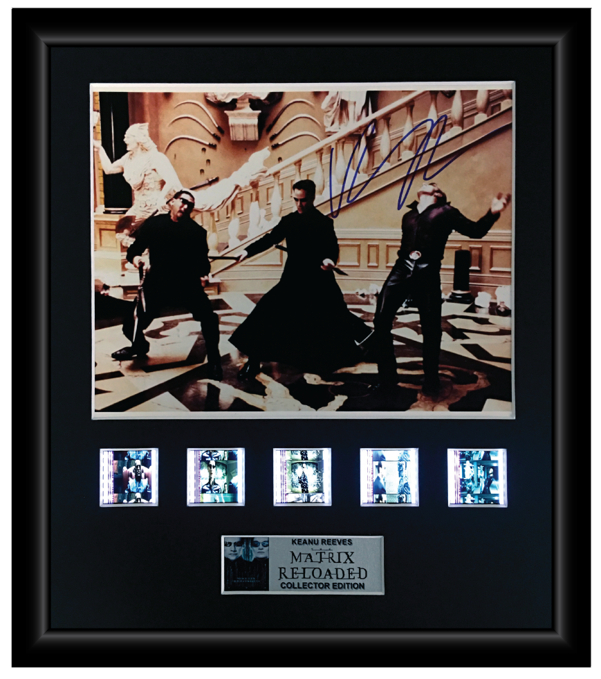 The Matrix: Reloaded Autographed Film Cell Display