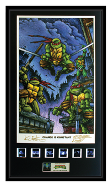 Kevin Eastman - Teenage Mutant Ninja Turtles (1990) (Change is Constant) Autographed Film Cell Display (1)