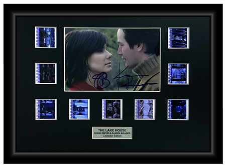 The Lake House (2006) - Autographed 9 Cell Film Display