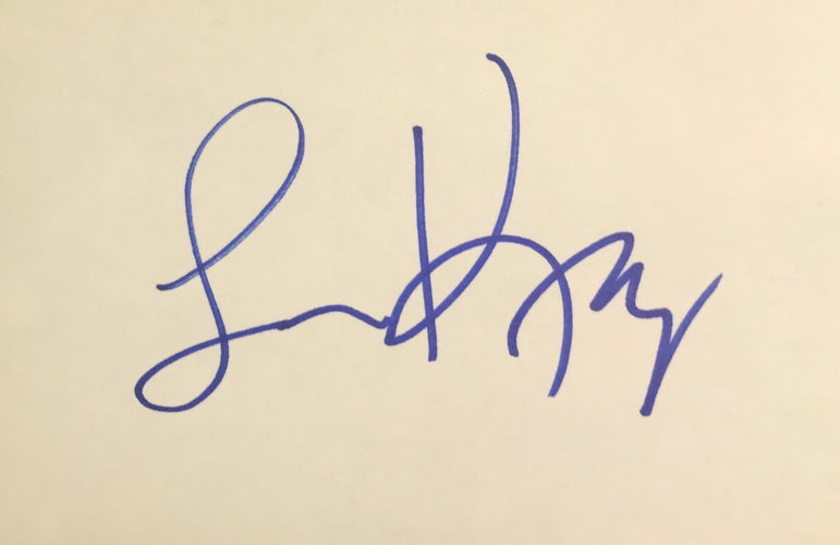 Larry King Autographed Card