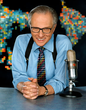 Larry King Autographed Card