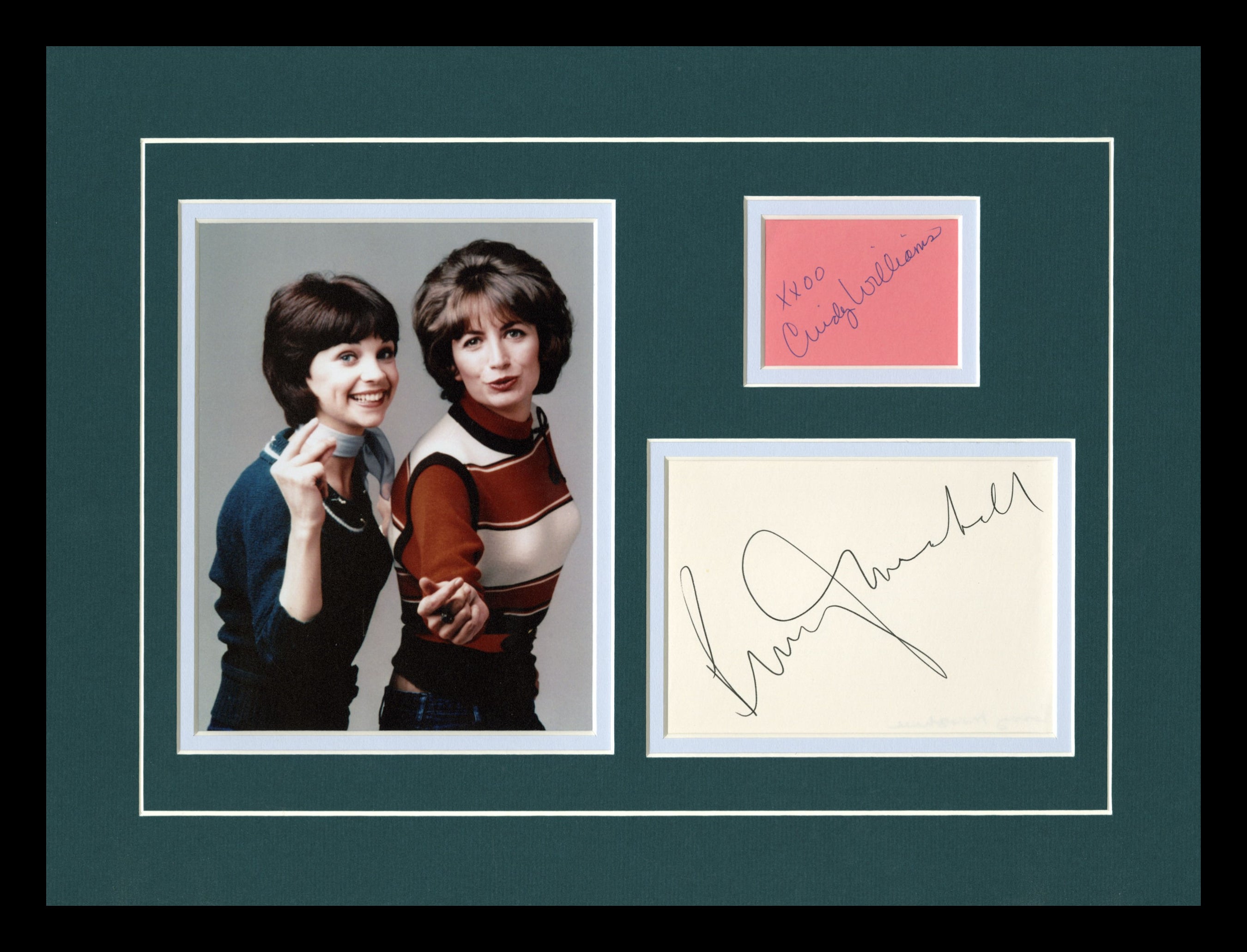 Laverne & Shirley Autographed Display