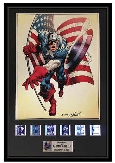 Neal Adams (Captain America) - Autographed Film Cell Display