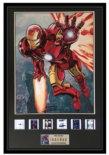 Neal Adams (Iron Man) - Autographed Film Cell Display