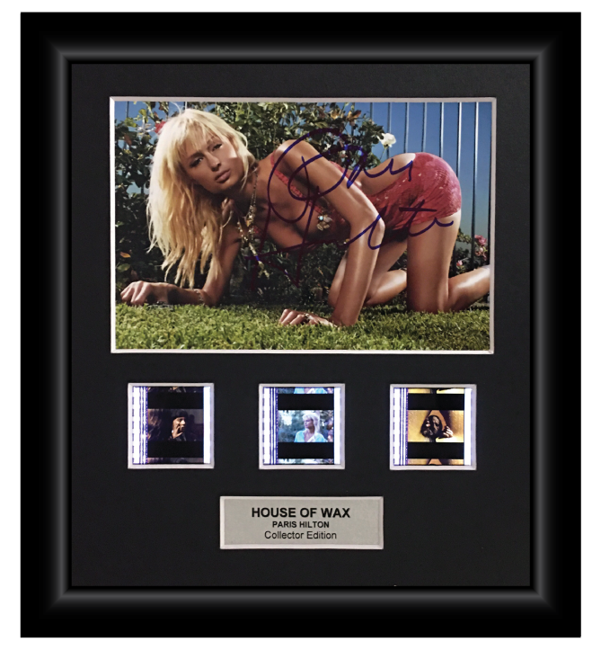 House of Wax (2005) - Autographed (Paris Hilton) Film Cell Display