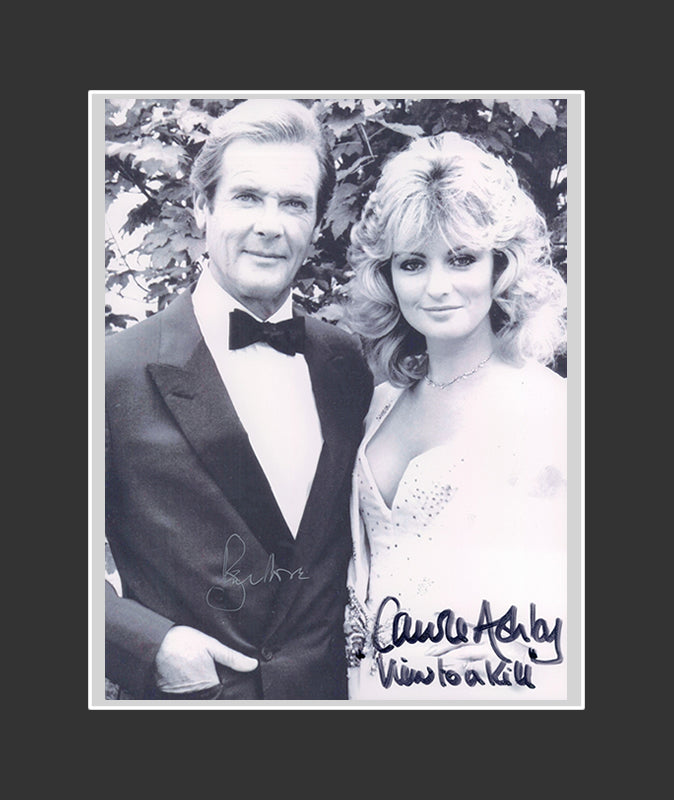 Roger Moore (1927-2017) & Carol Ashby Autograph | A View to a Kill (1985)