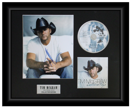 Tim McGraw Autographed Music CD Display (1)