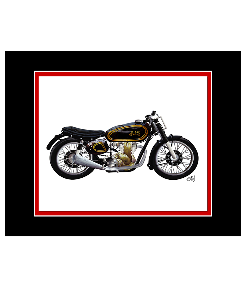 A.J.S Classic Motorcycle | 8x10 Art Photo by Gav Barbey