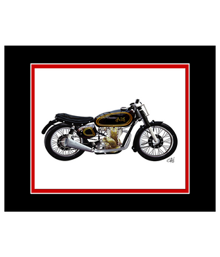 A.J.S Classic Motorcycle | 8x10 Art Photo by Gav Barbey