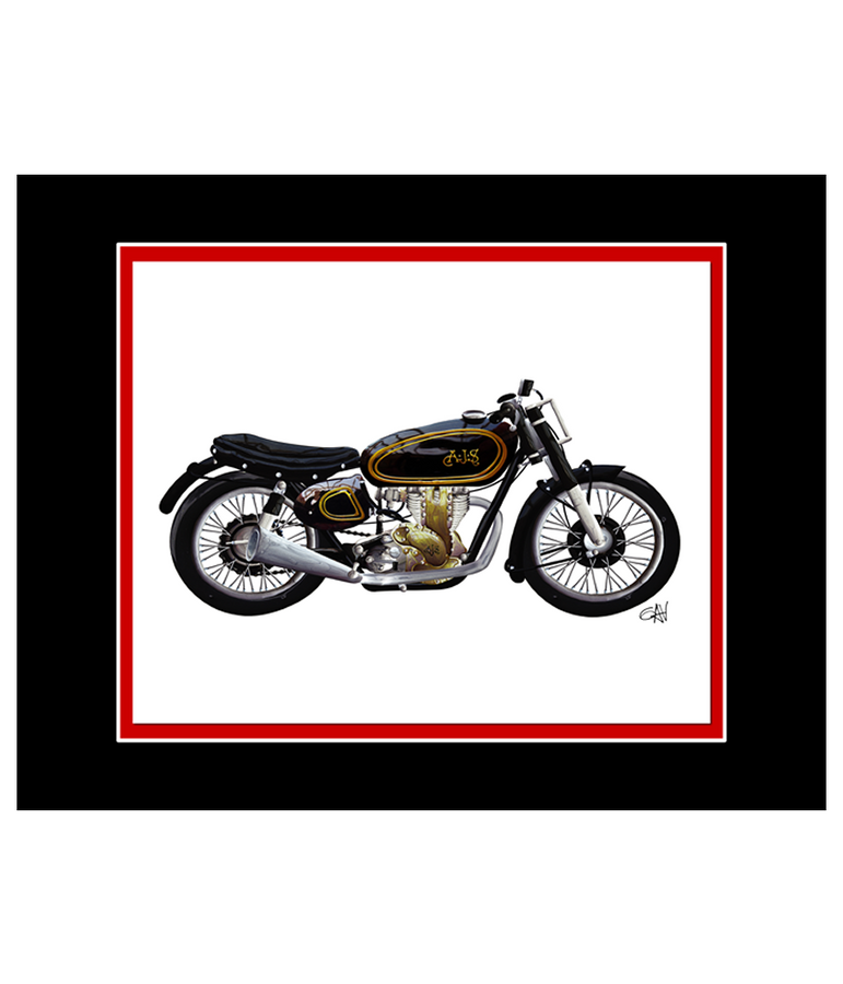 A.J.S Classic Motorcycle | 8x10 Art Photo by Gav Barbey
