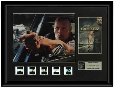 Faster (2010) - Autographed Film Cell Display (Dwayne Johnson)
