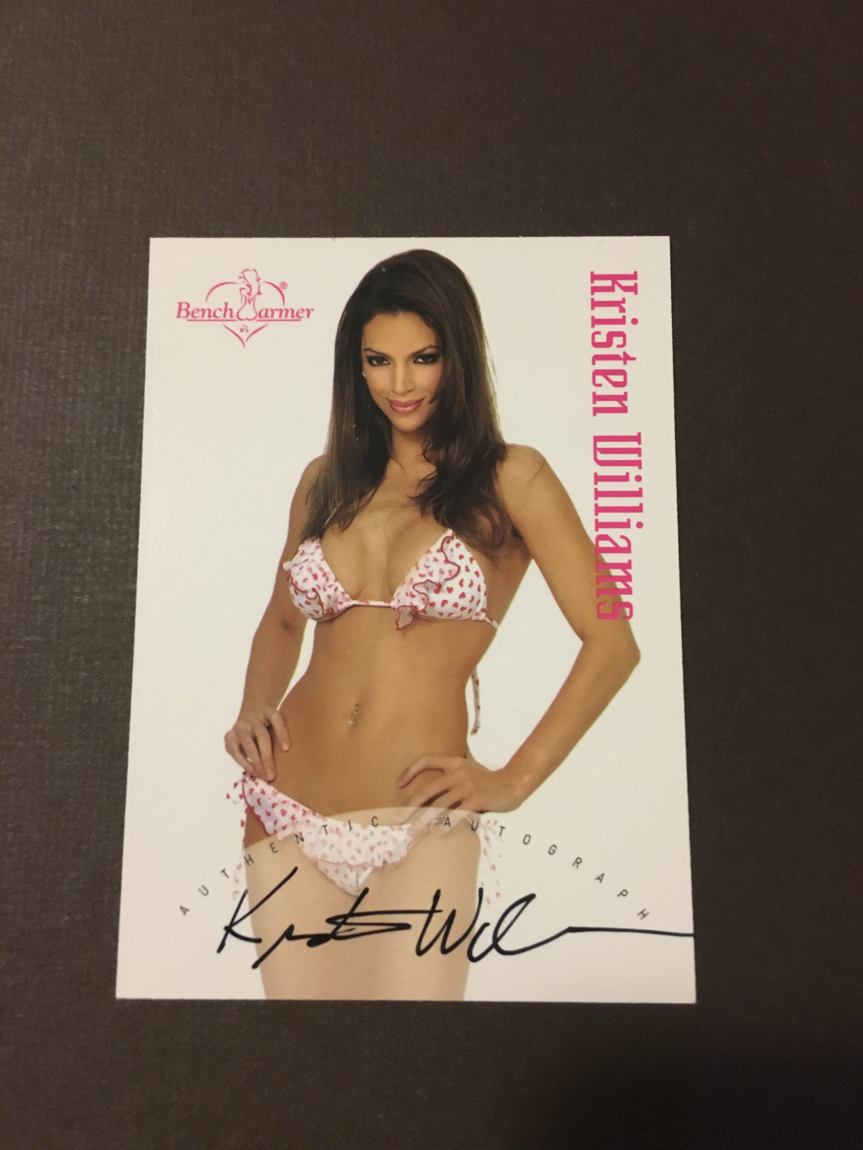 Kristen Williams - Autographed Benchwarmer Trading Card (1)