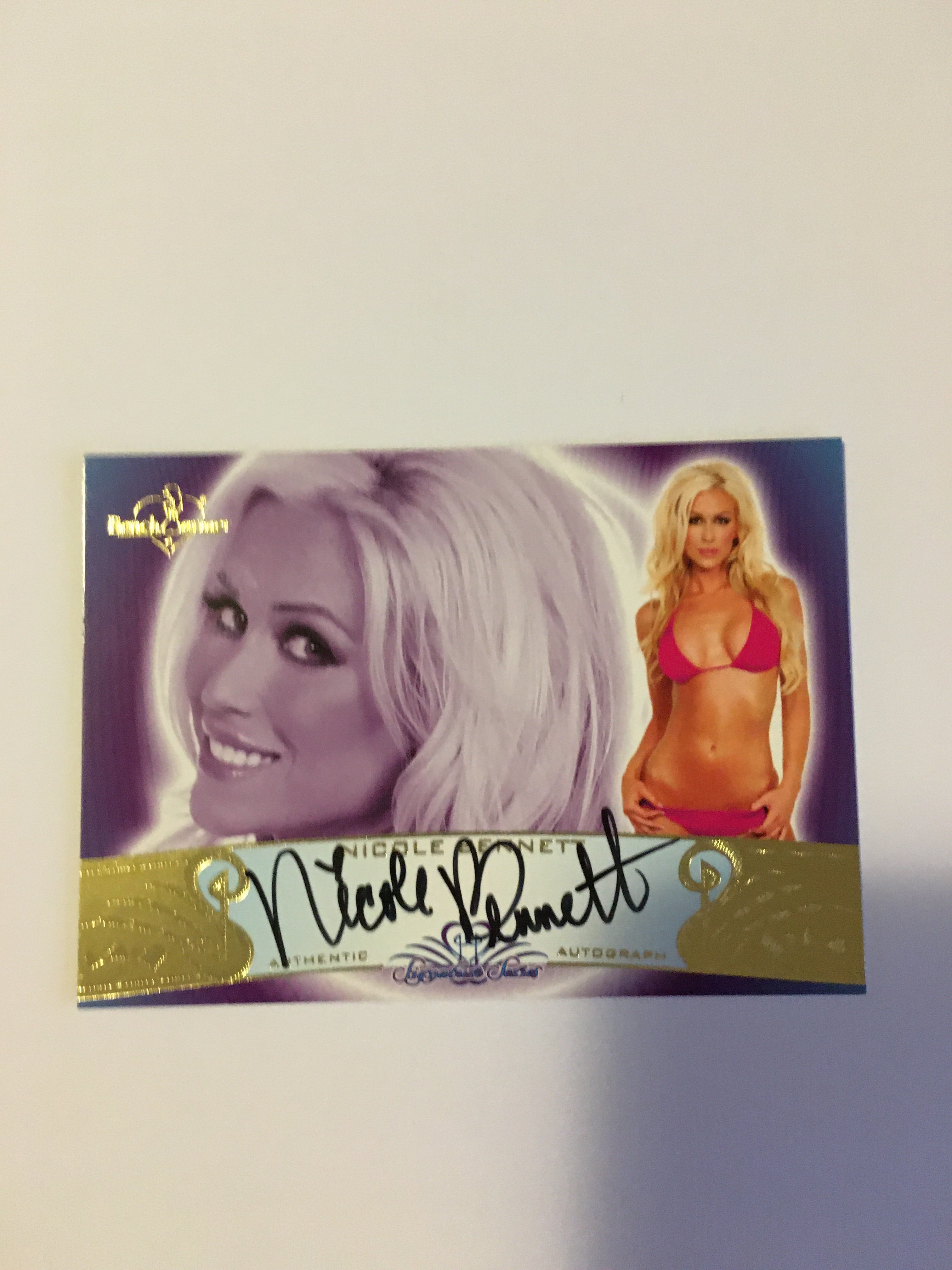 Nicole Bennett - Autographed Benchwarmer Trading Card (2)