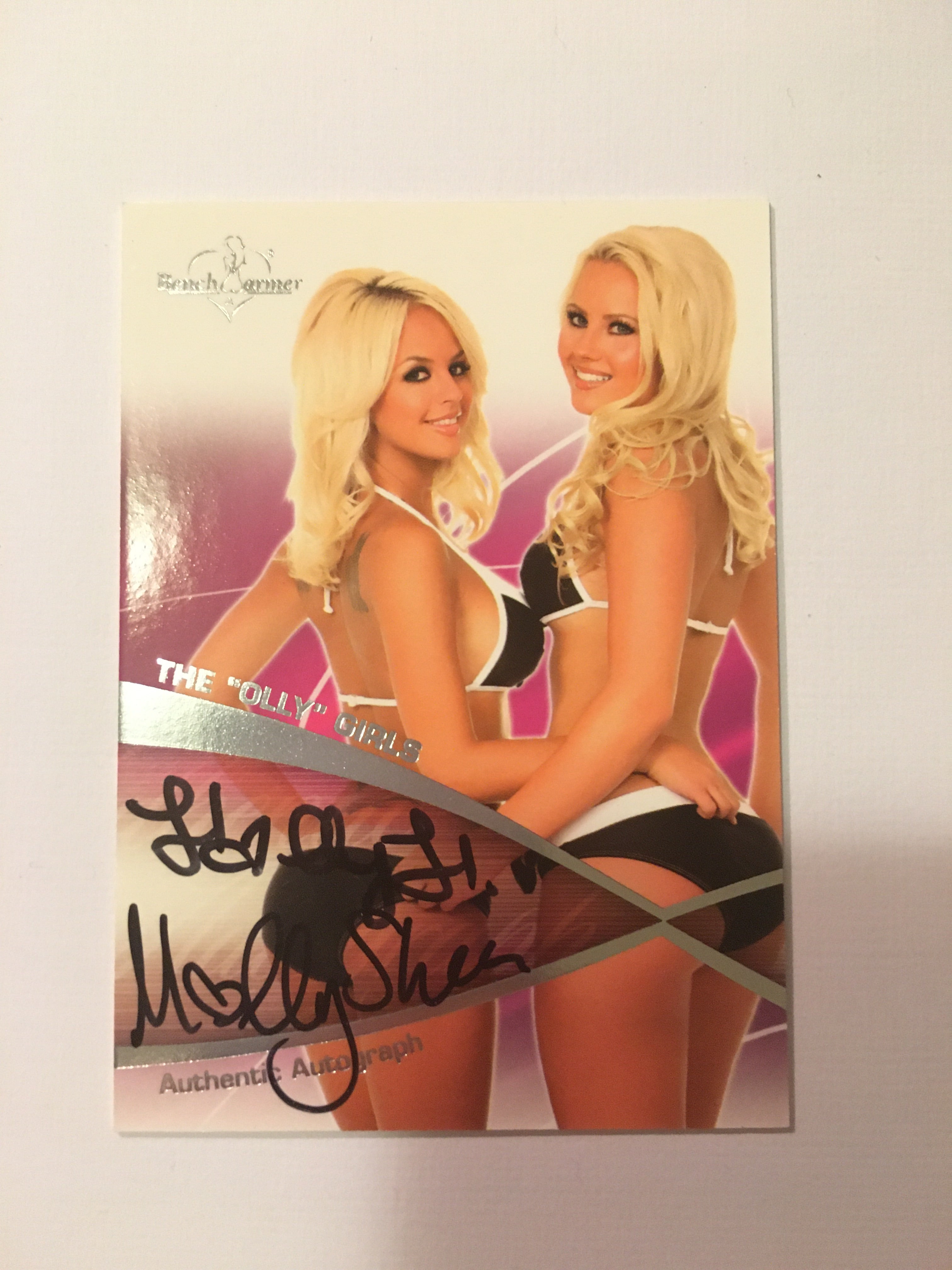 The Olly Girls - Autographed Benchwarmer Trading Card (2)