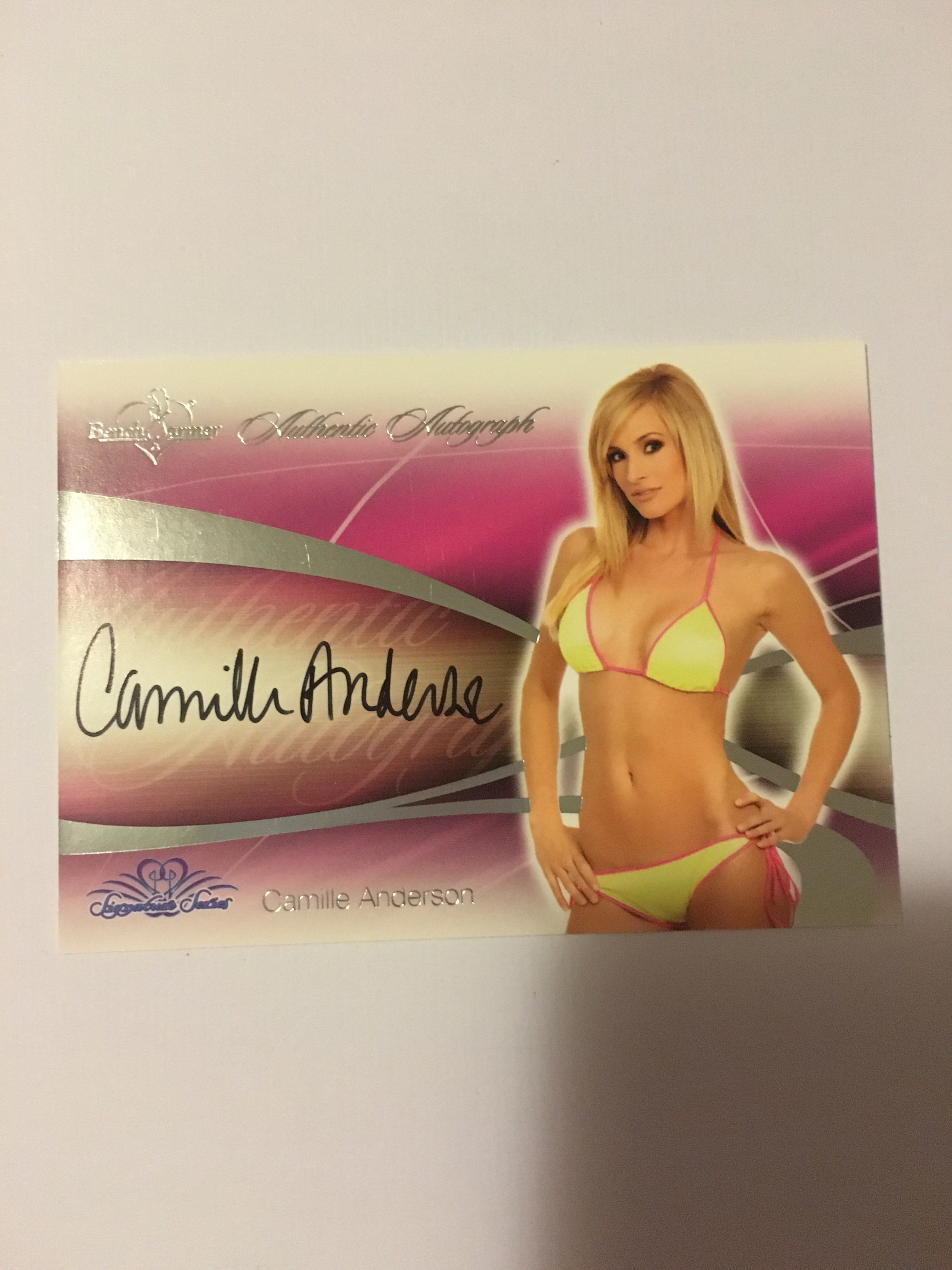 Camille Anderson - Autographed Benchwarmer Trading Card (4)