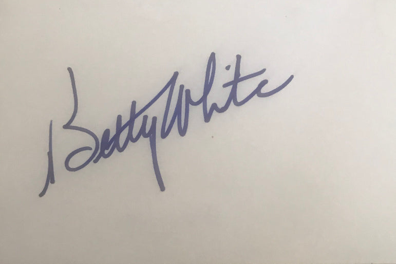 Betty White - The Golden Girls - Autographed Card