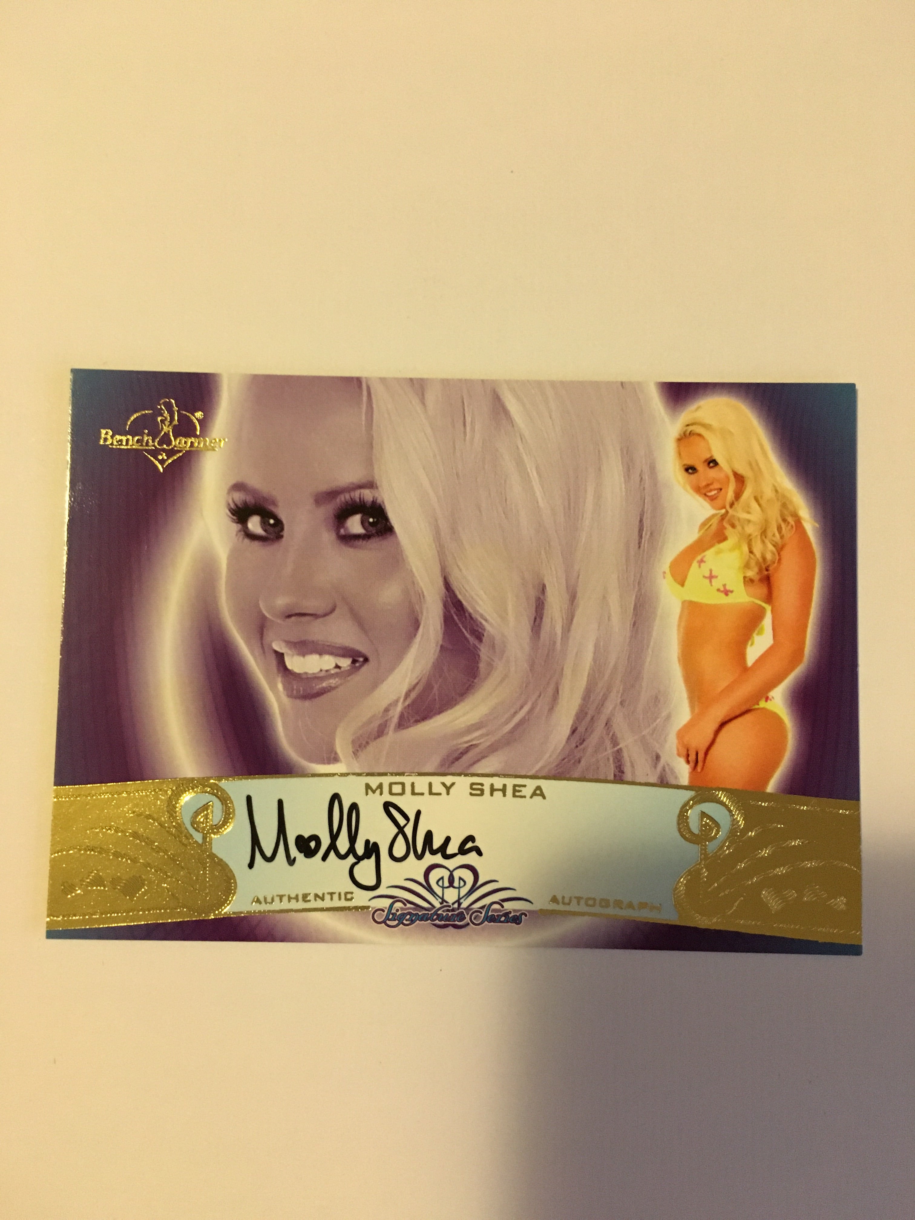 Molly Shea - Autographed Benchwarmer Trading Card (1)