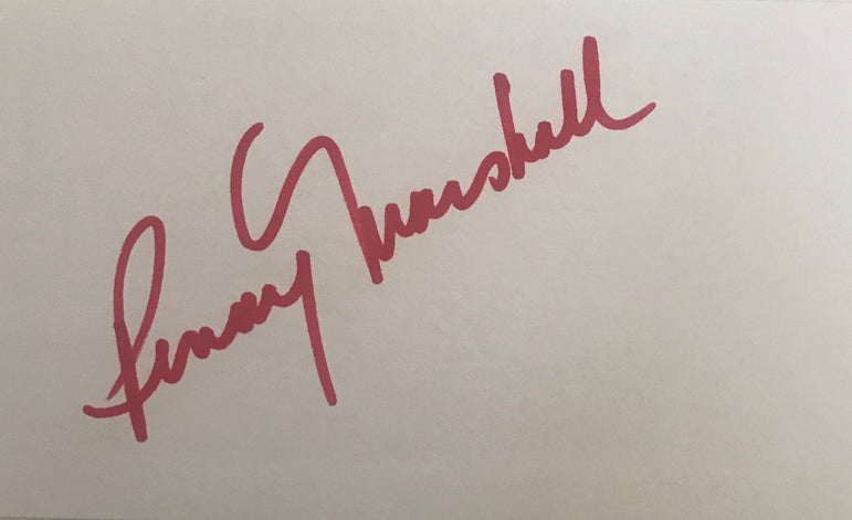 Penny Marshall (1943-2018) - Laverne & Shirley - Autographed Card