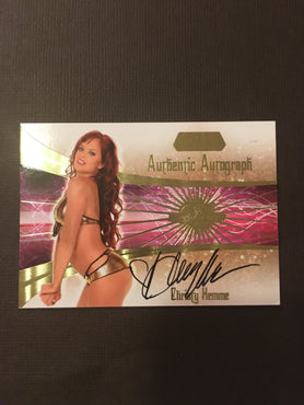 Christy Hemme - Autographed Benchwarmer Trading Card (1)