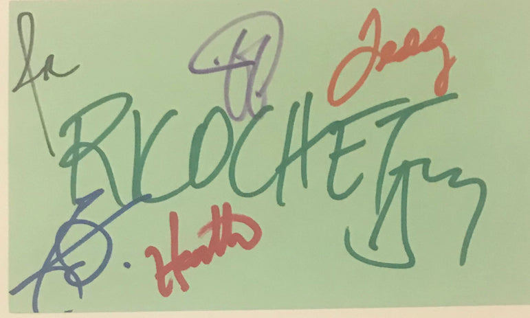 Ricochet - Country Music Band - Autographed Card