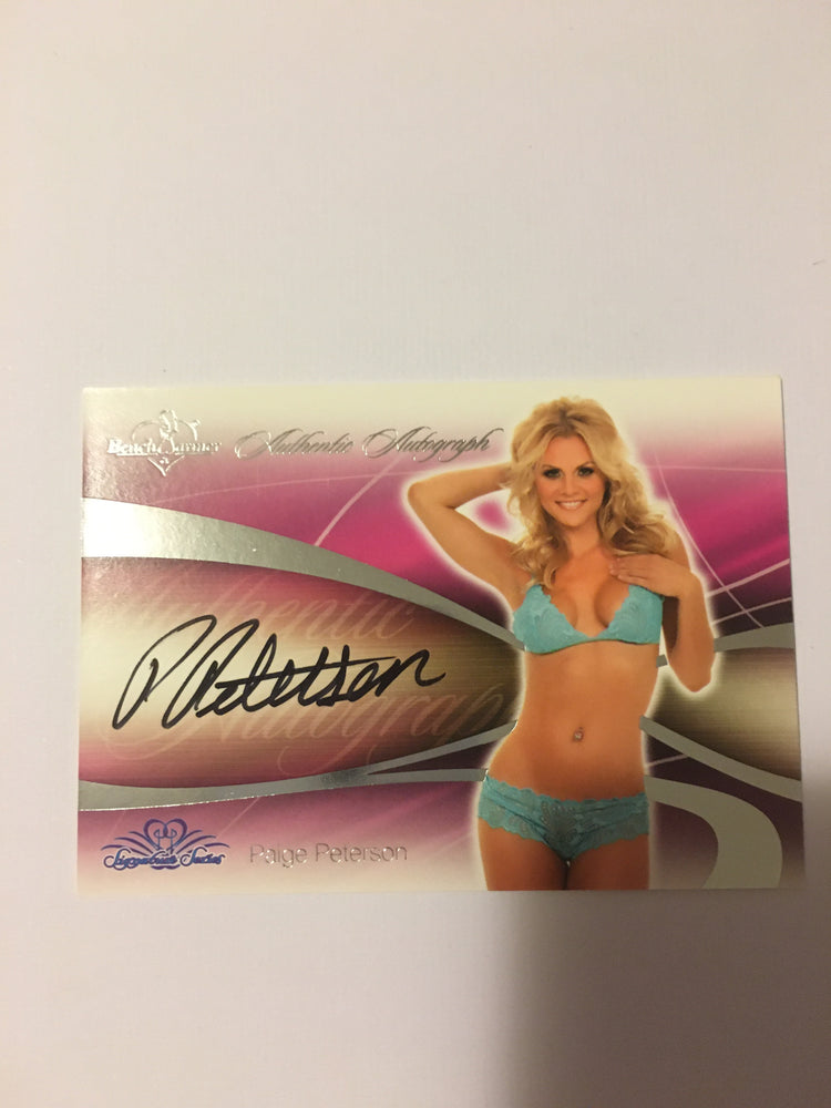 Paige Peterson - Autographed Benchwarmer Trading Card (2)