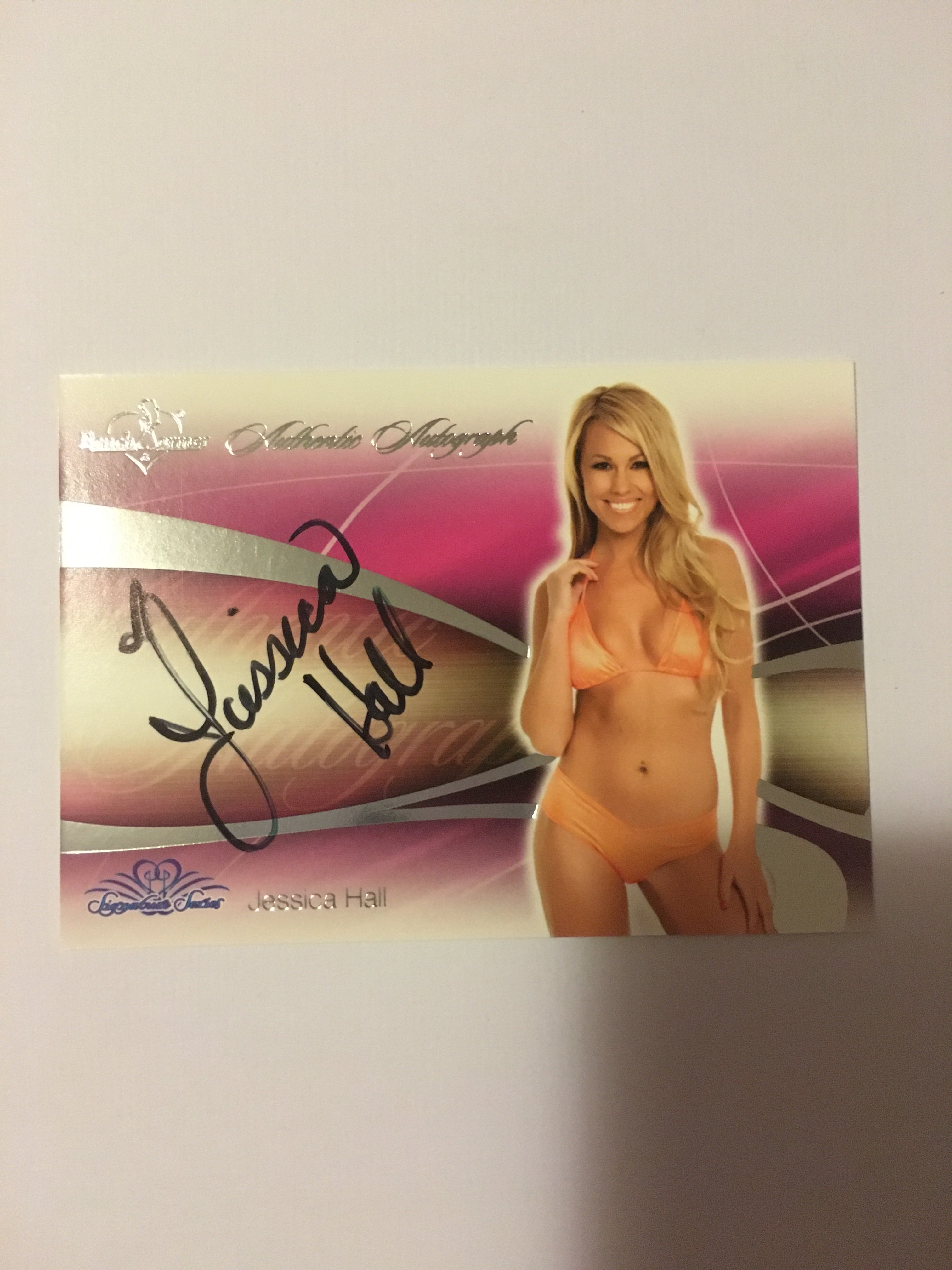 Jessica Hall - Autographed Benchwarmer Trading Card (1)