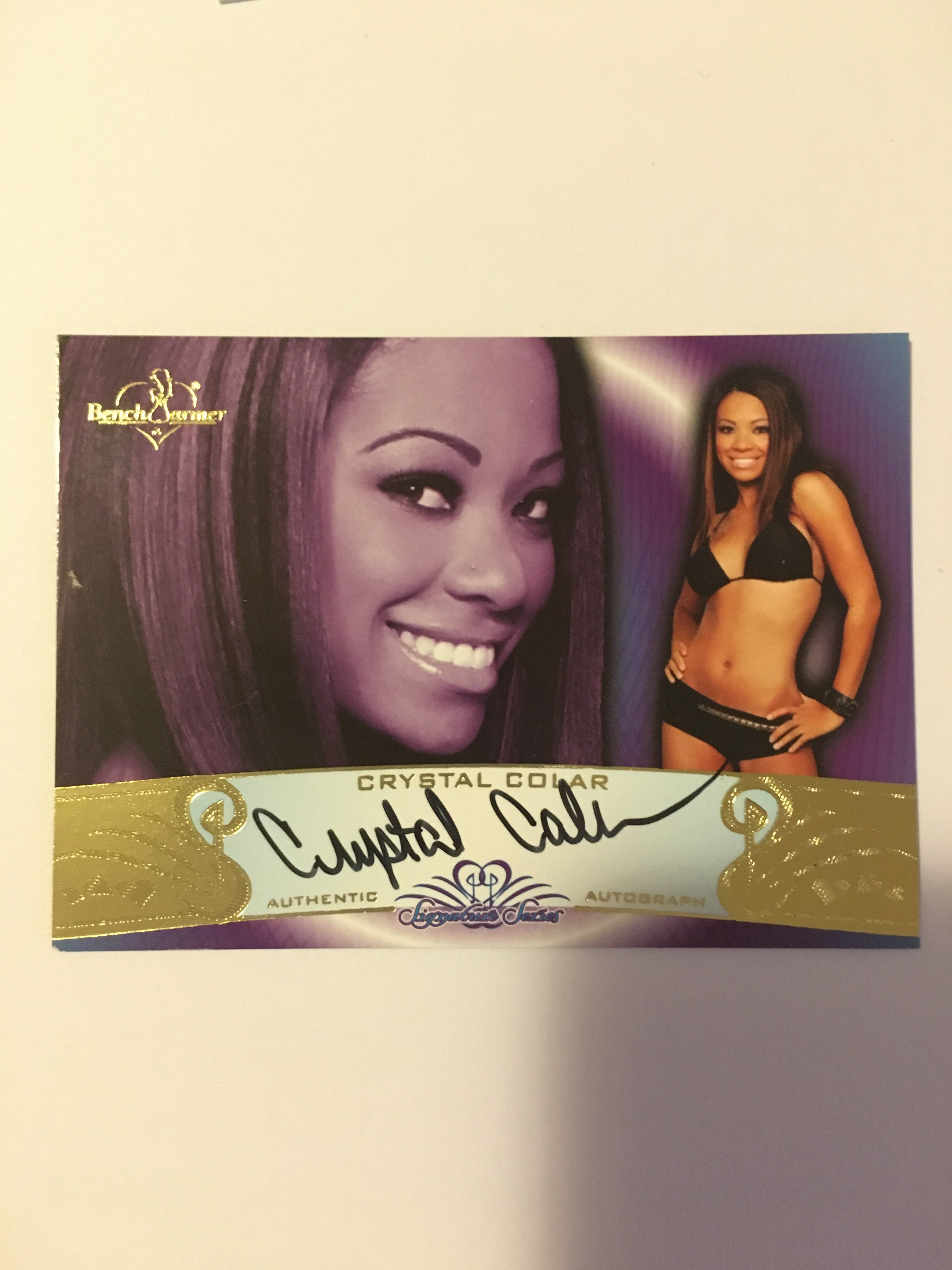 Crystal Colar - Autographed Benchwarmer Trading Card (1)