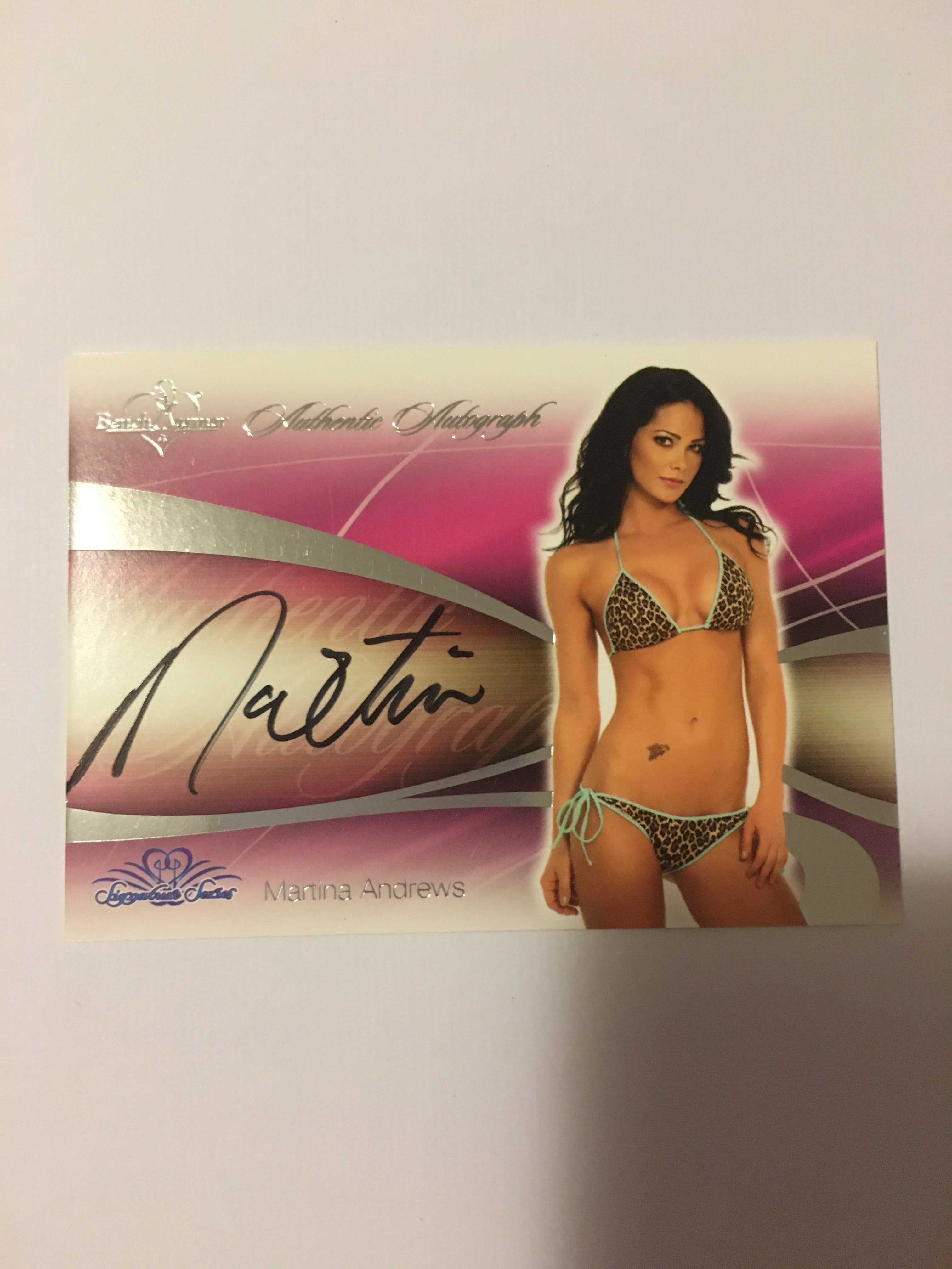 Martina Andrews - Autographed Benchwarmer Trading Card (5)