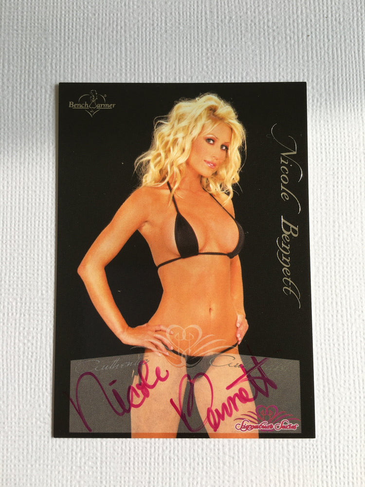 Nicole Bennett - Autographed Benchwarmer Trading Card (1)