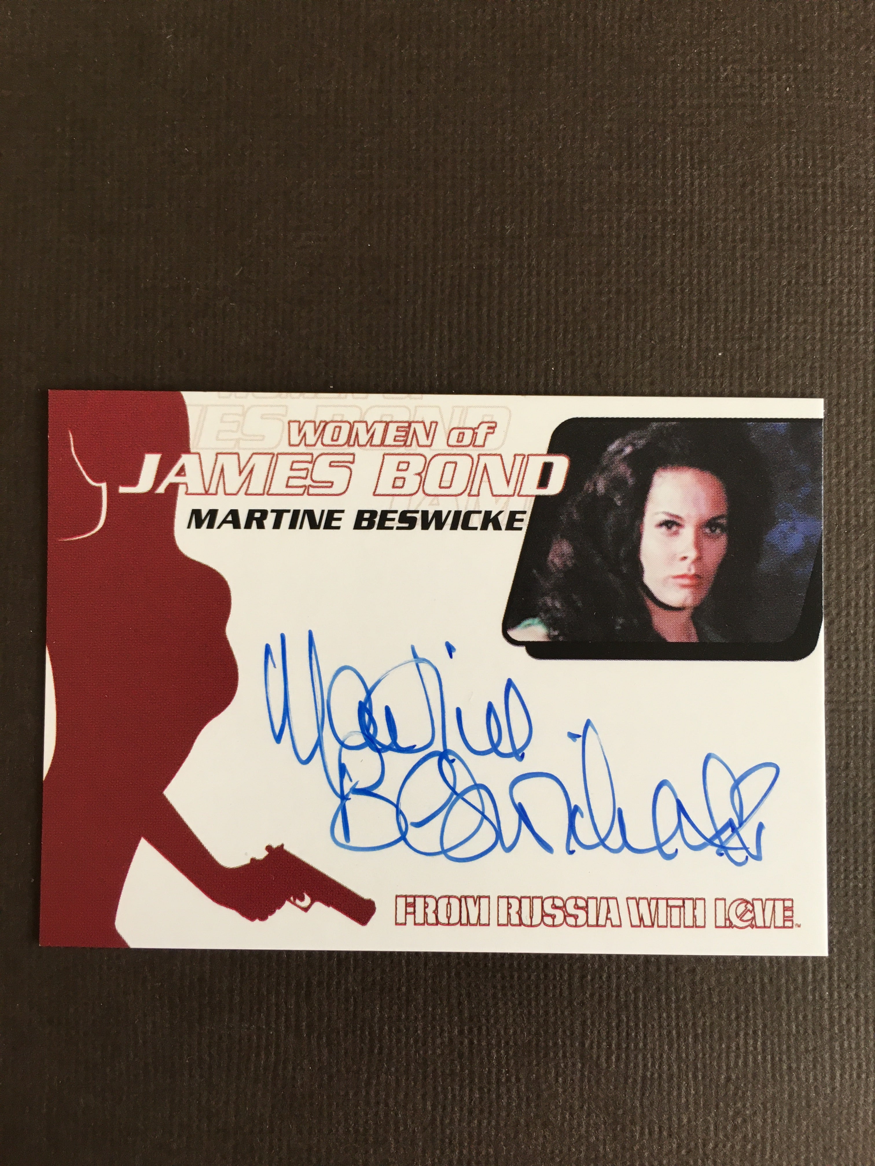 James Bond Autograph Card (Martine Beswicke) - Limited & Rare Trading Card