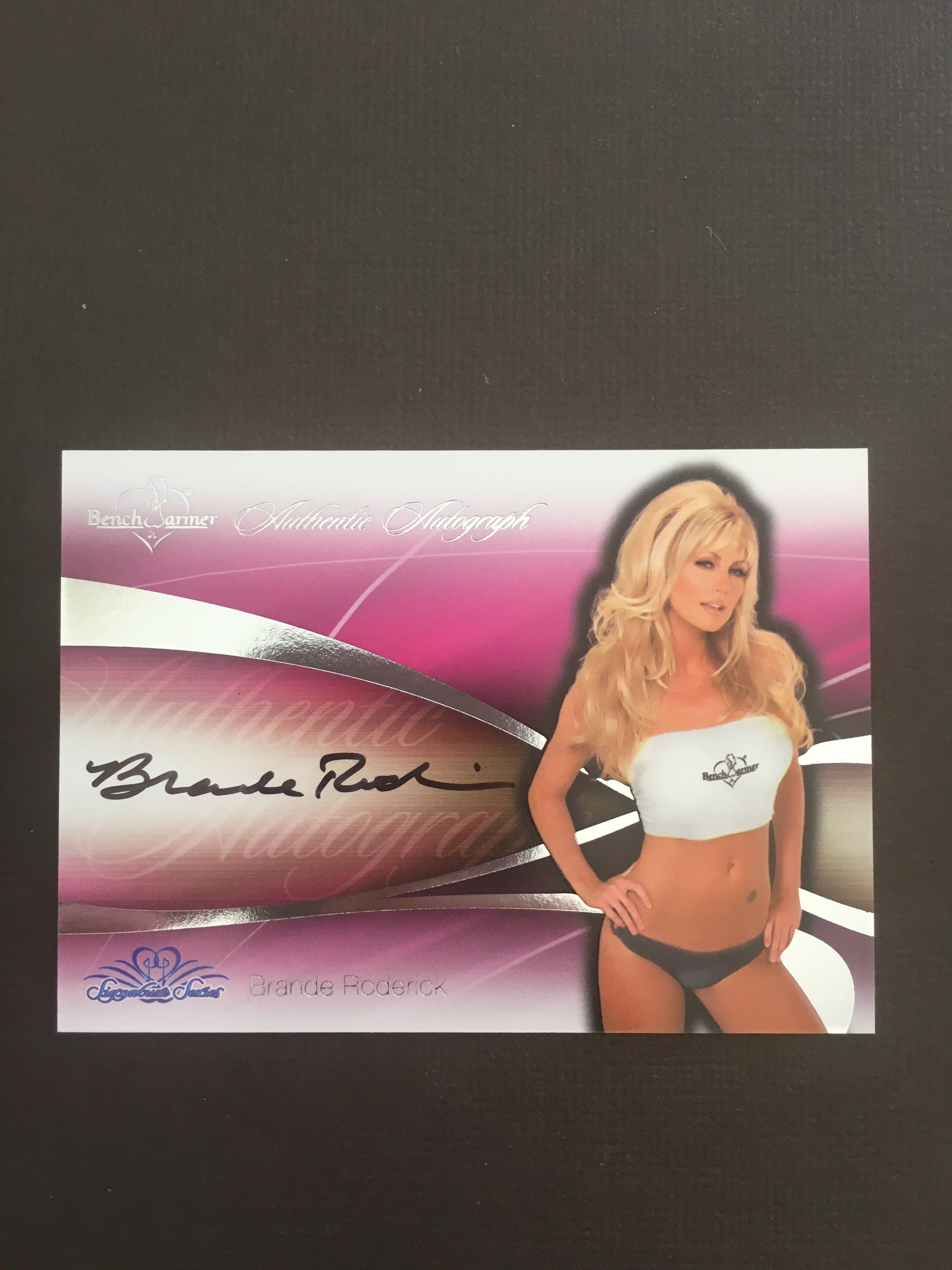 Brande Roderick - Autographed Benchwarmer Trading Card (1)