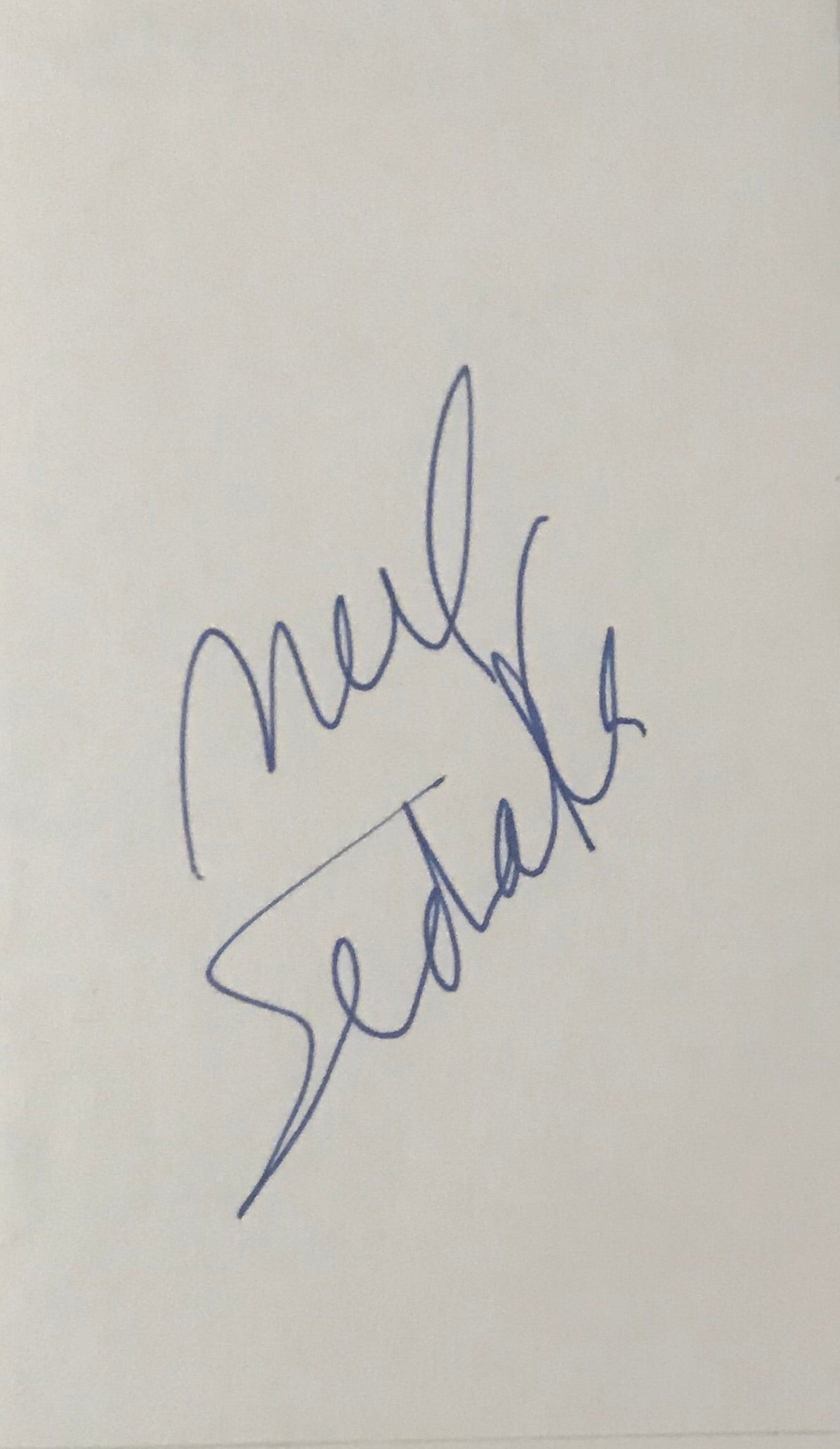 Neil Sedaka - Singer - Songwriter - Producer - Autographed Card