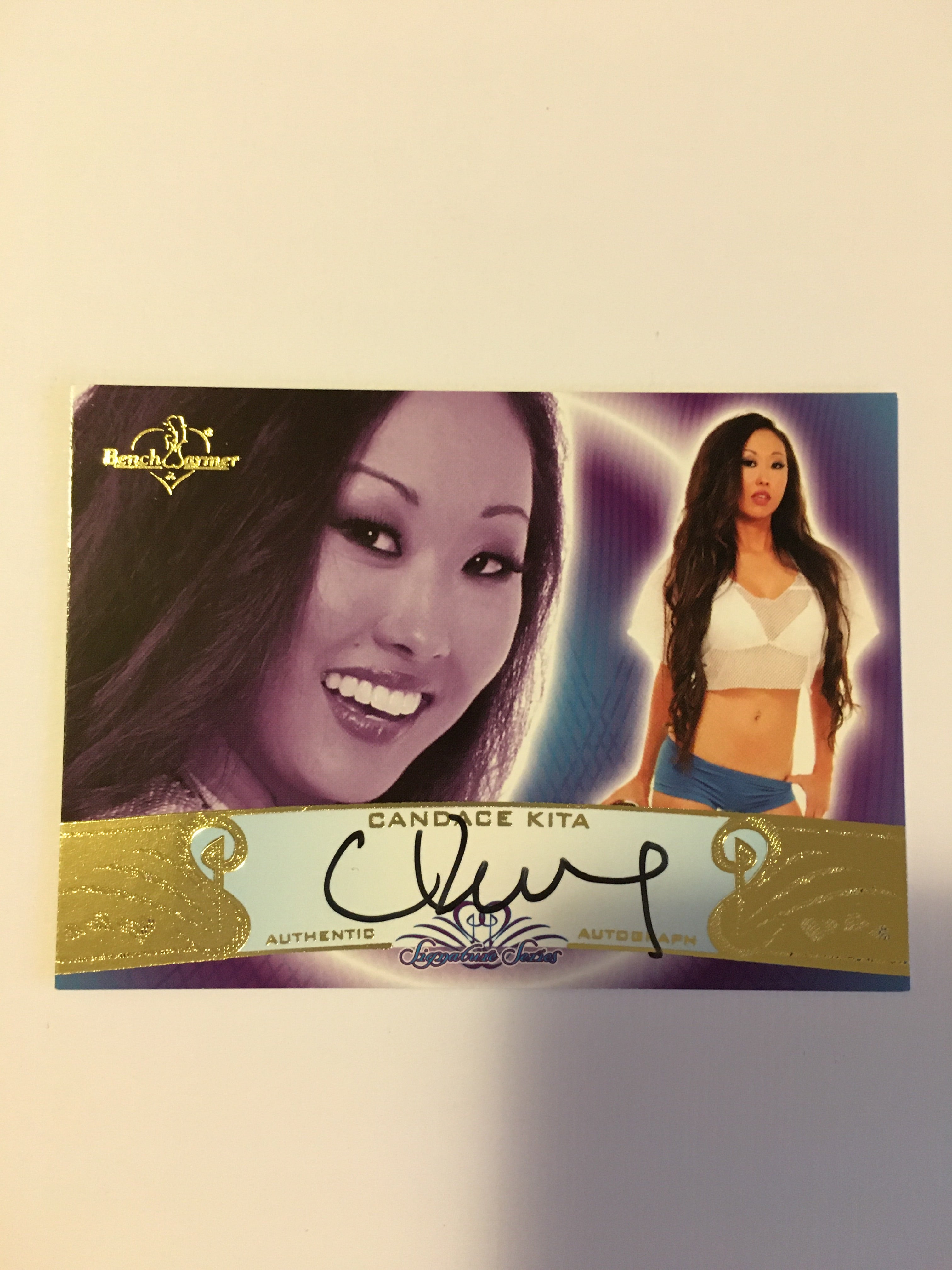 Candace Kita - Autographed Benchwarmer Trading Card (1)