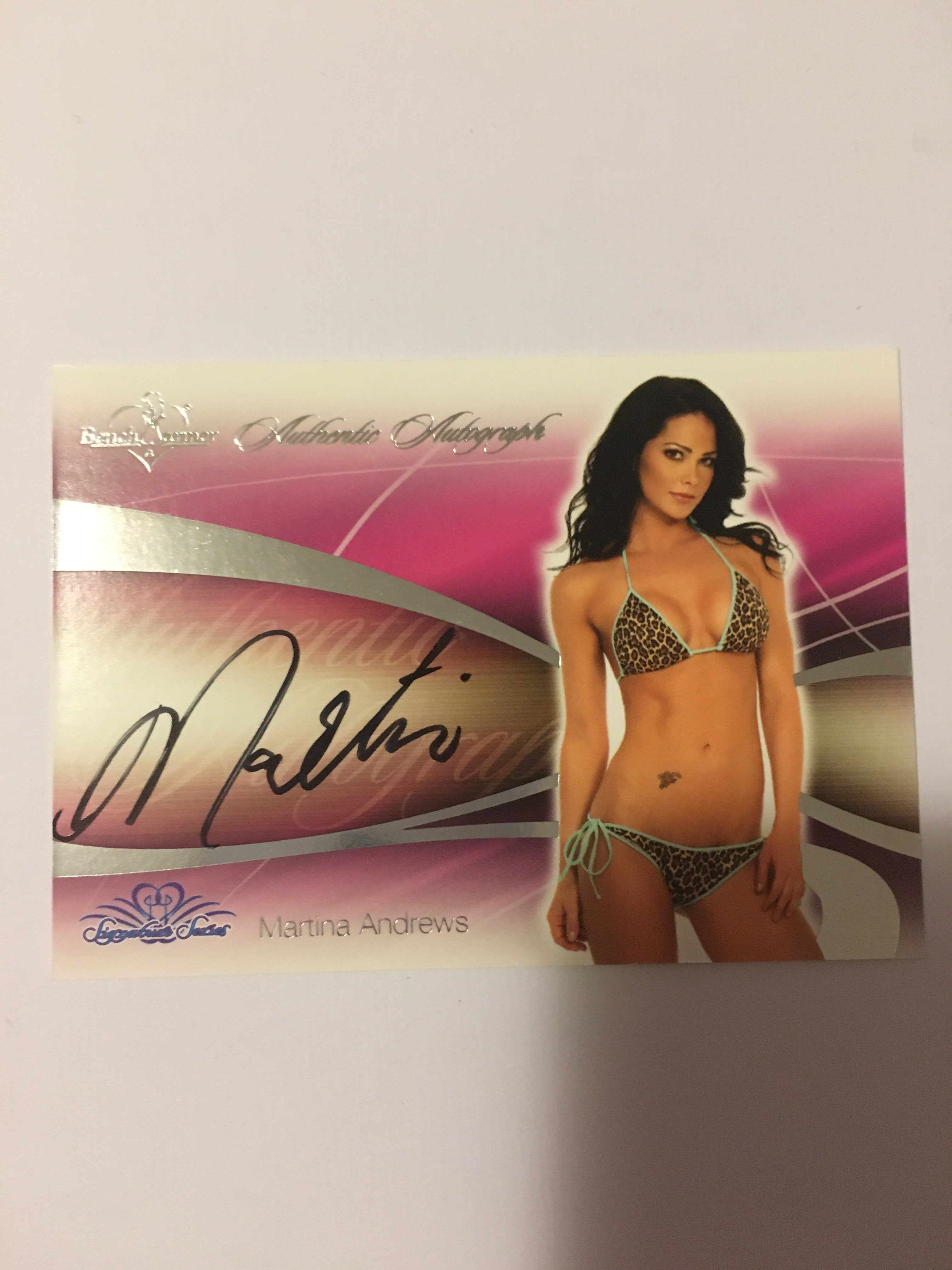 Martina Andrews - Autographed Benchwarmer Trading Card (4)