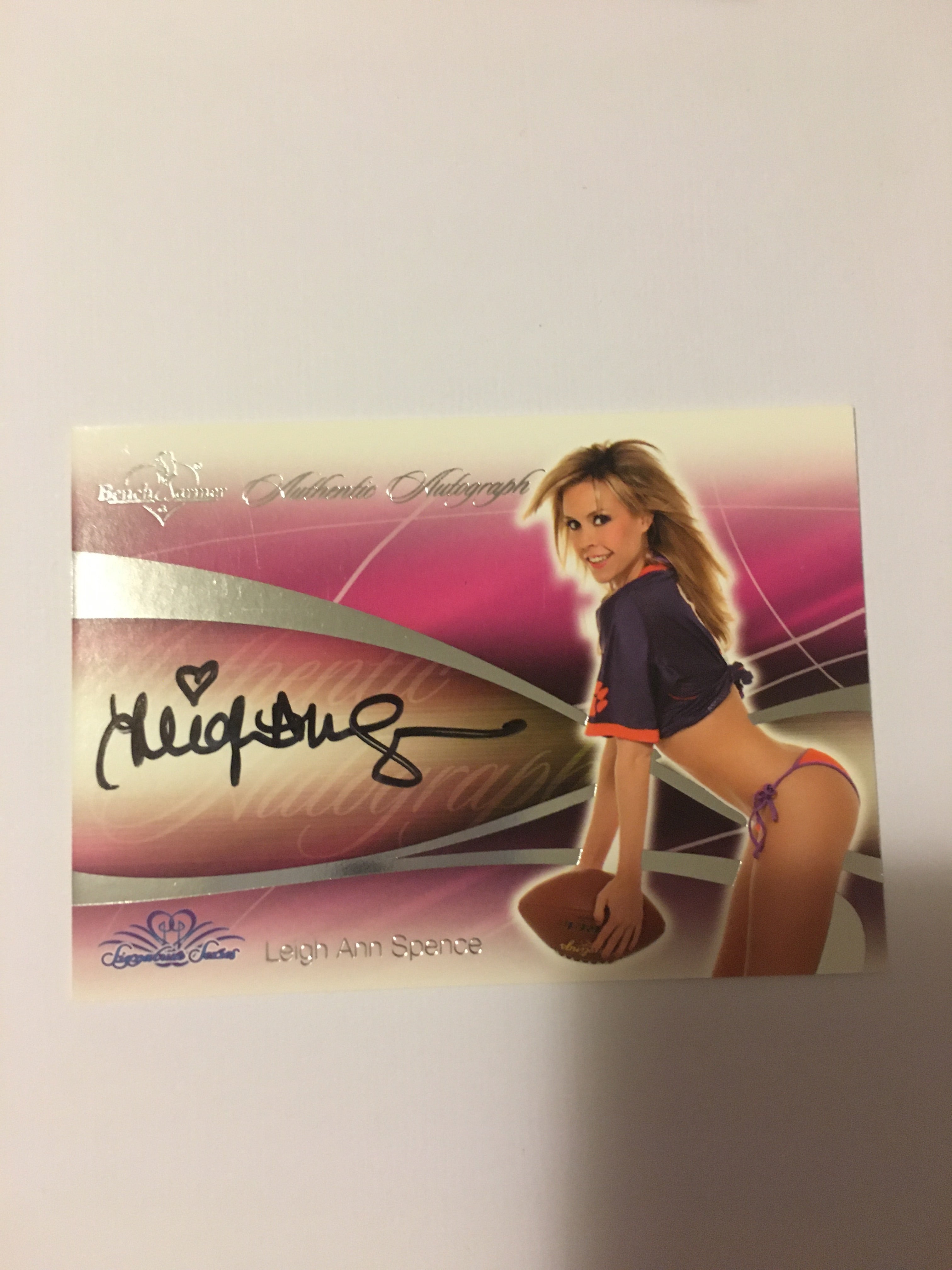 Leigh Ann Spence - Autographed Benchwarmer Trading Card (1)