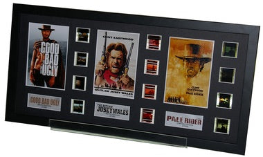 Clint Eastwood 3 Decades of Western Films - Trio 12 Cell Display