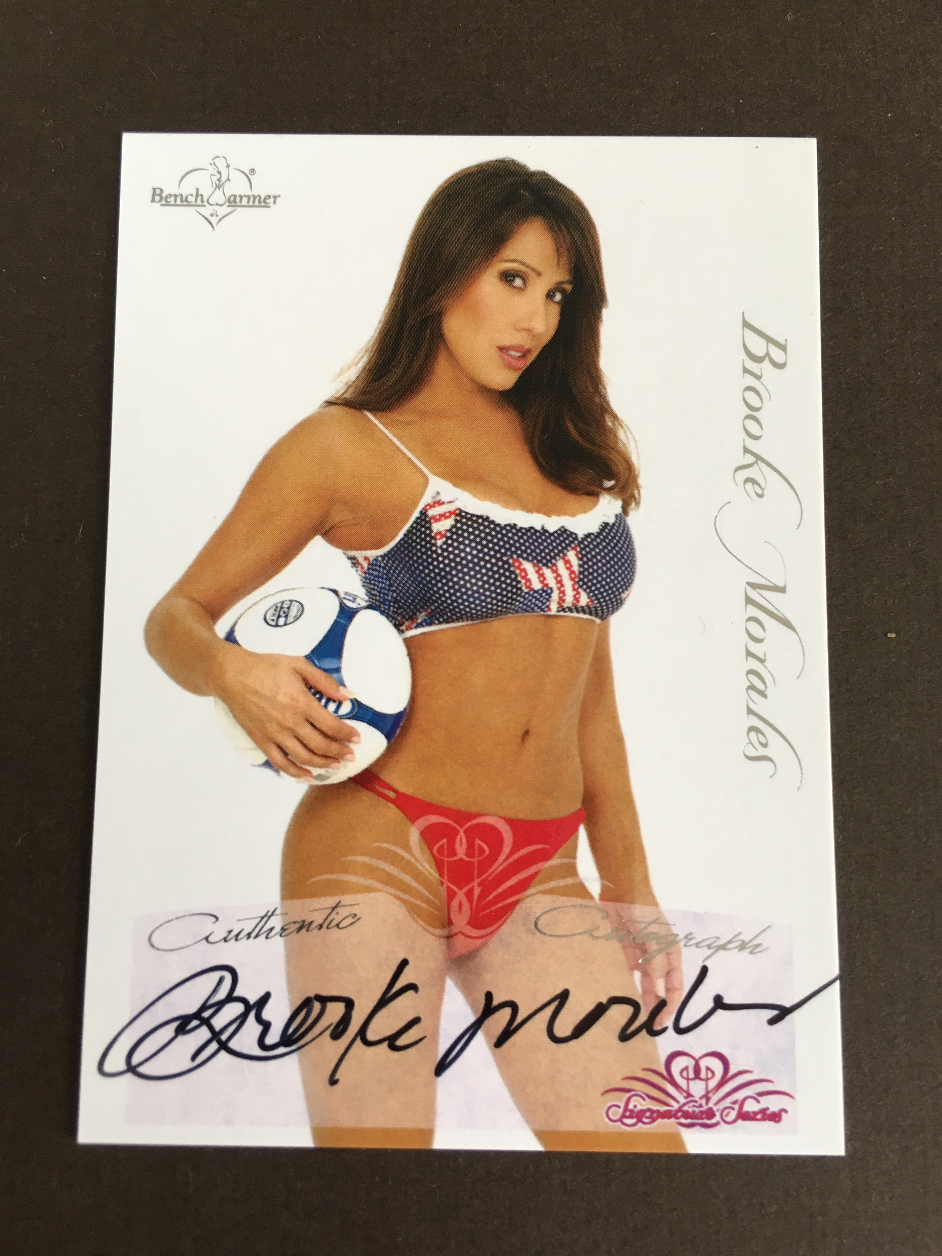 Brooke Morales - Autographed Benchwarmer Trading Card (1)