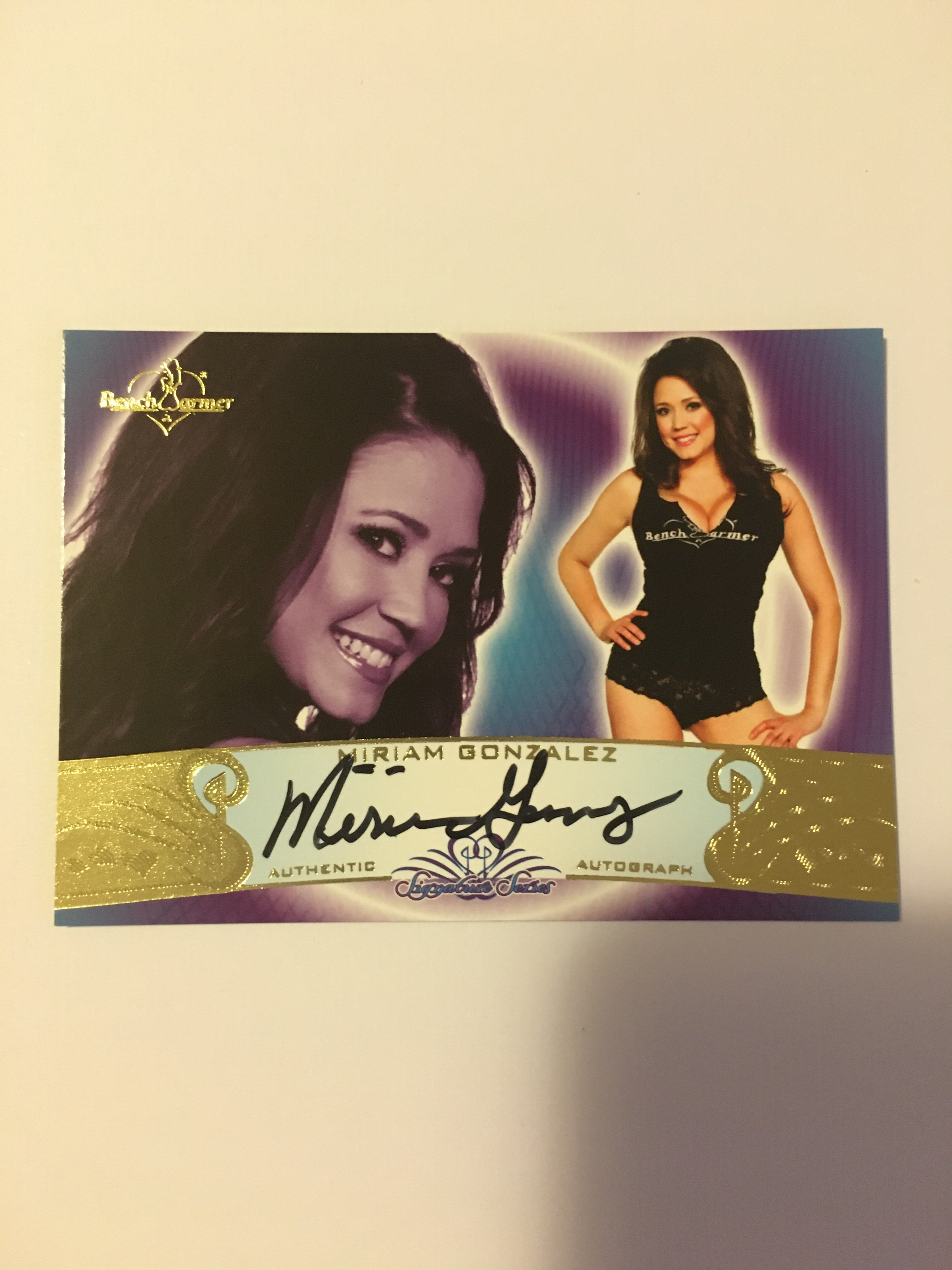 Miriam Gonzalez - Autographed Benchwarmer Trading Card (1)