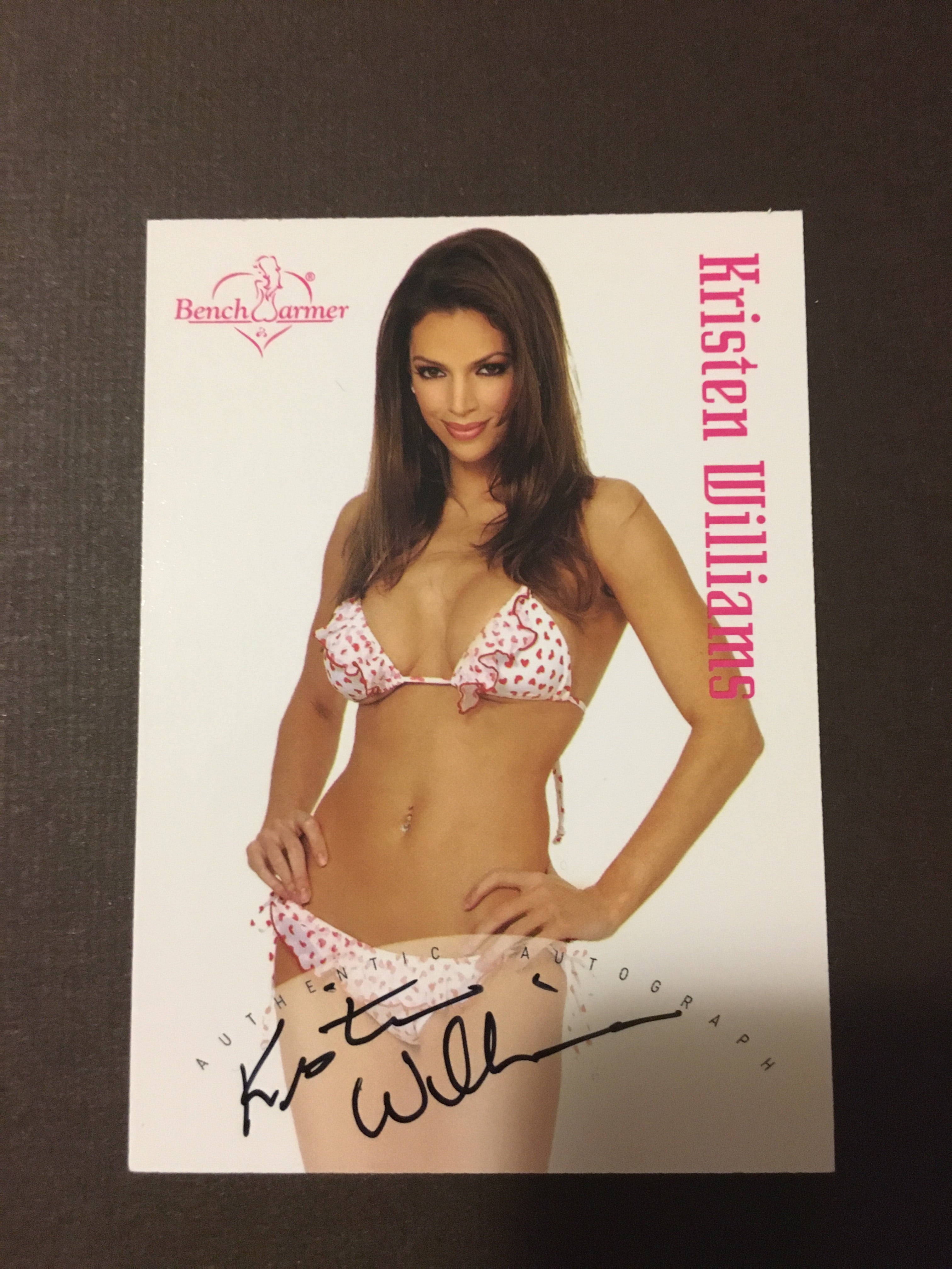 Kristen Williams - Autographed Benchwarmer Trading Card (2)