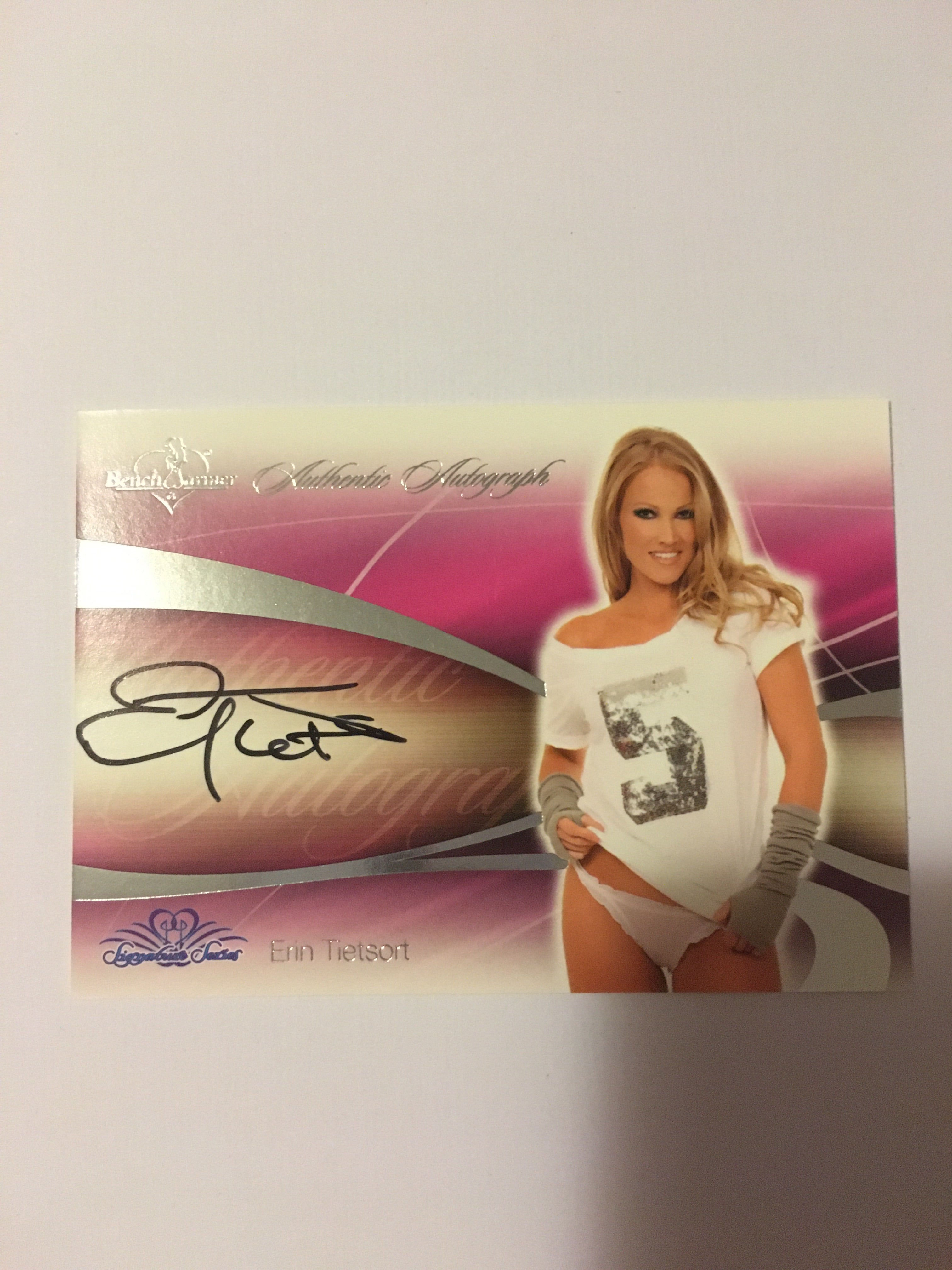 Erin Tietsort - Autographed Benchwarmer Trading Card (1)