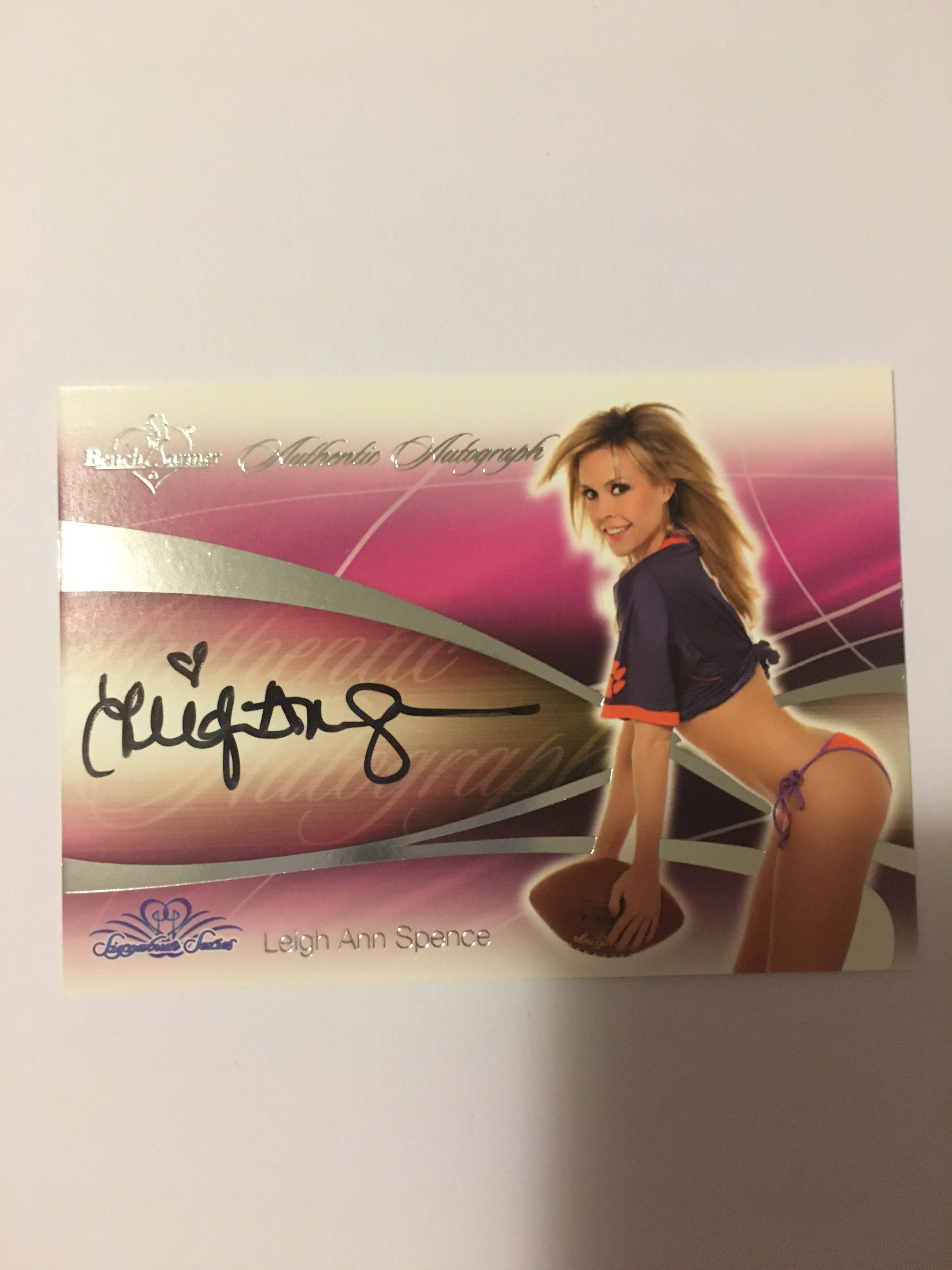 Leigh Ann Spence - Autographed Benchwarmer Trading Card (2)