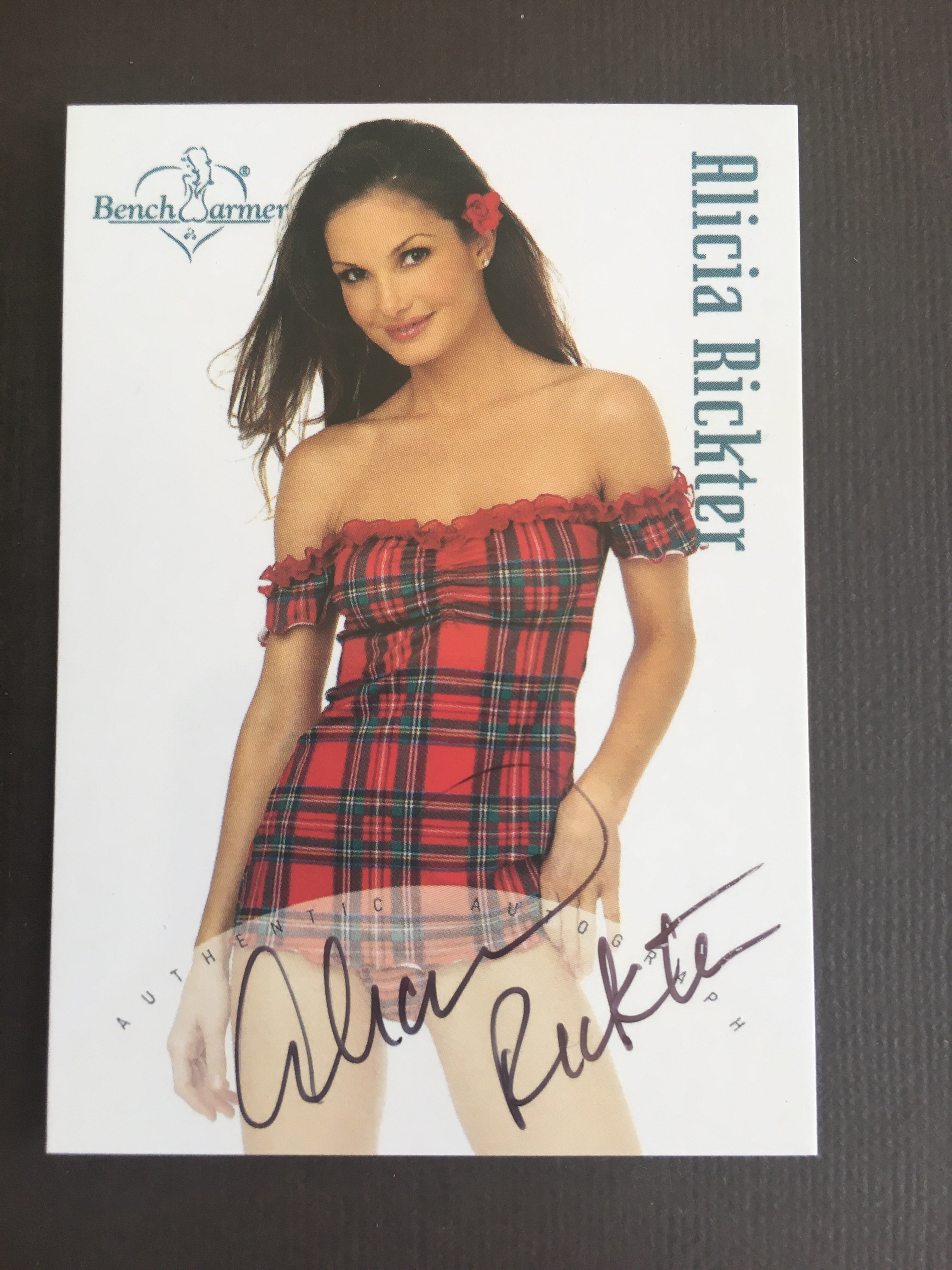 Alicia Rickter - Autographed Benchwarmer Trading Card (1)