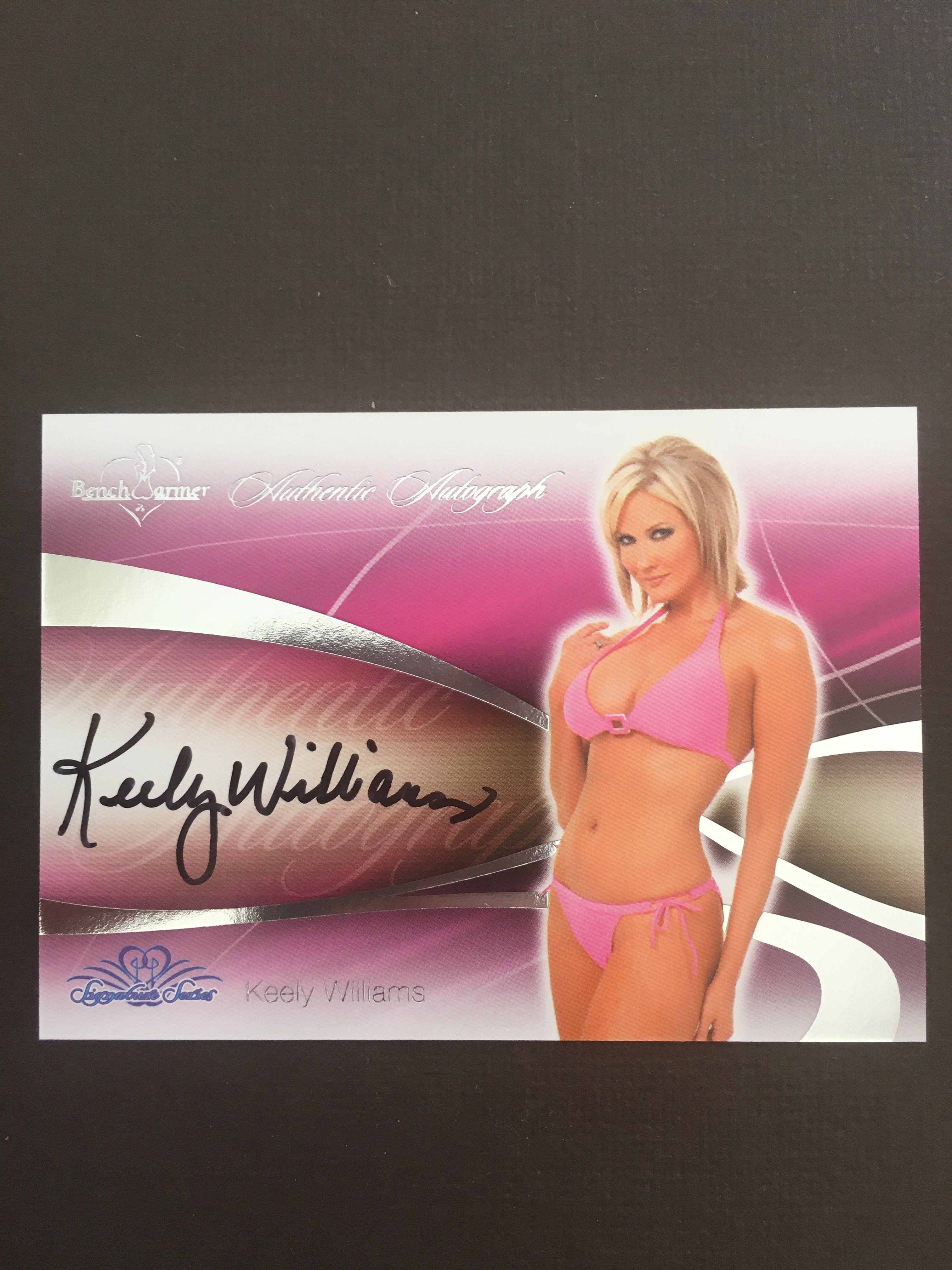 Keely Williams - Autographed Benchwarmer Trading Card (1)