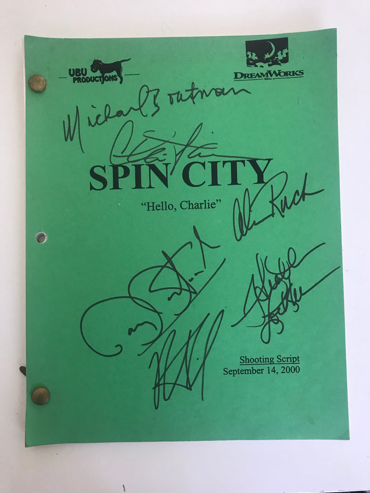 Spin City "Hello Charlie" Autographed Shooting Script (2000)