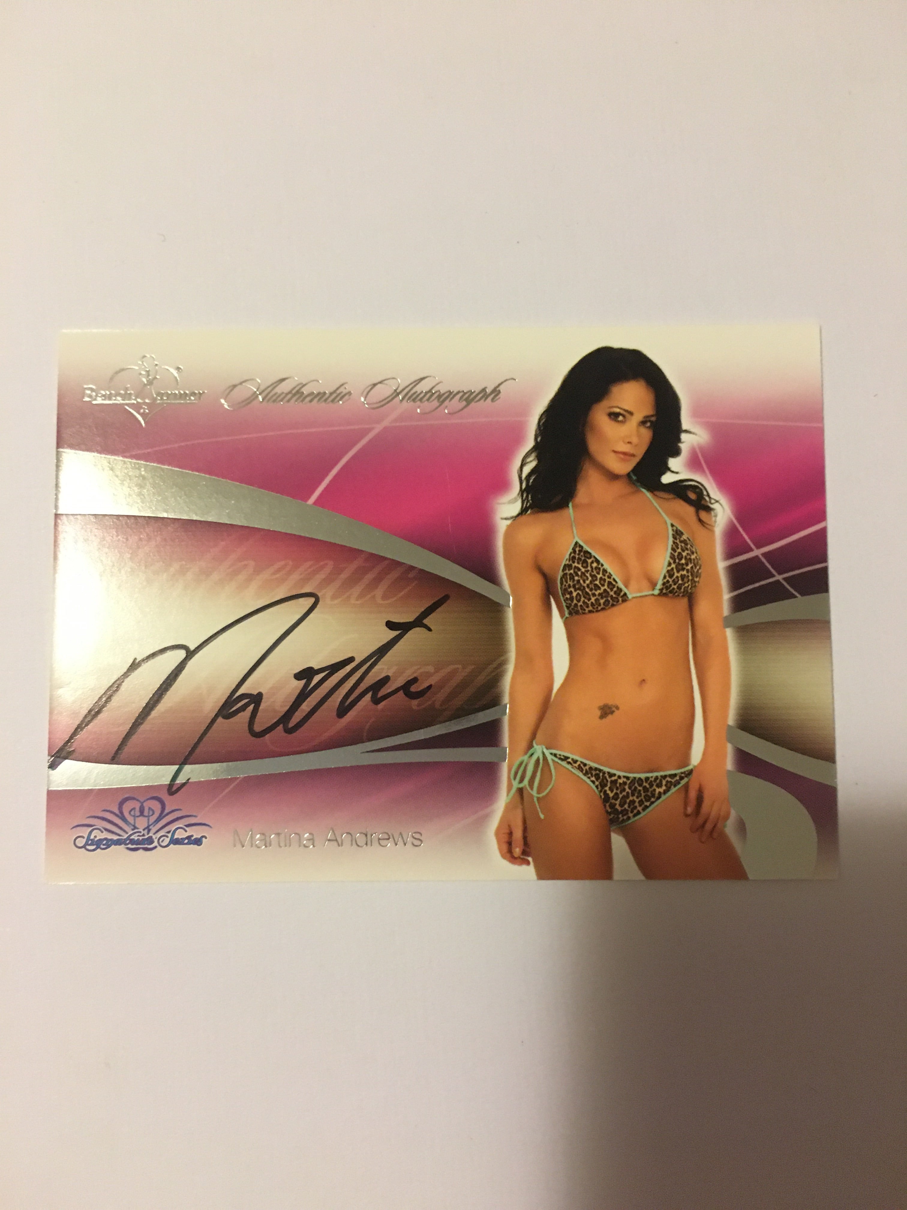 Martina Andrews - Autographed Benchwarmer Trading Card (3)