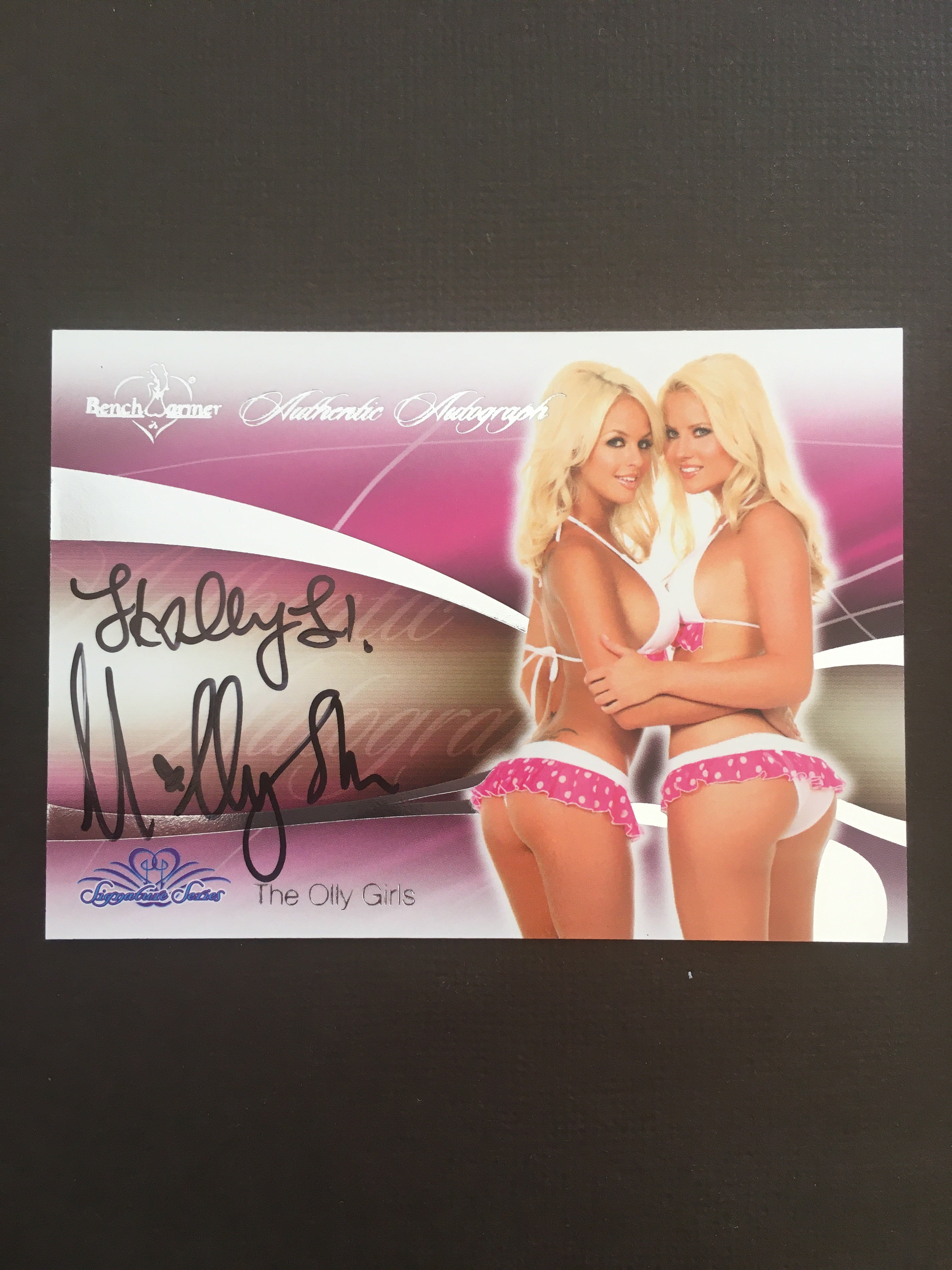 The Olly Girls - Autographed Benchwarmer Trading Card (1)